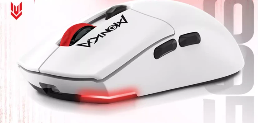 Chuột không dây gaming Monka G995W màu trắng