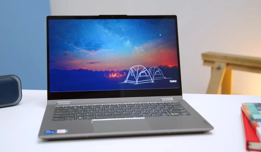 ThinkBook 14s Yoga Gen 2 được trang bị màn hình IPS có kích thước 14 inch