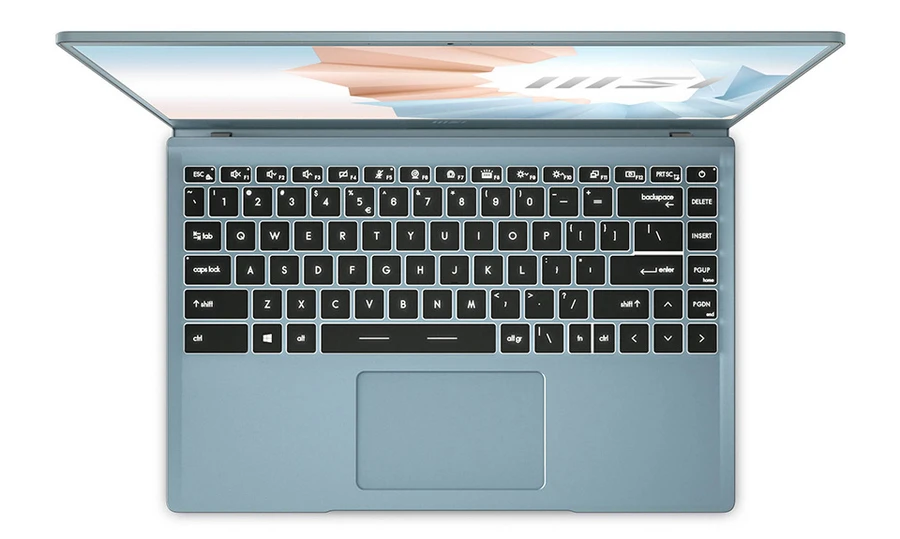 Với MSI Modern 14 B11, chúng ta sẽ có được một cụm bàn phím rút gọn.