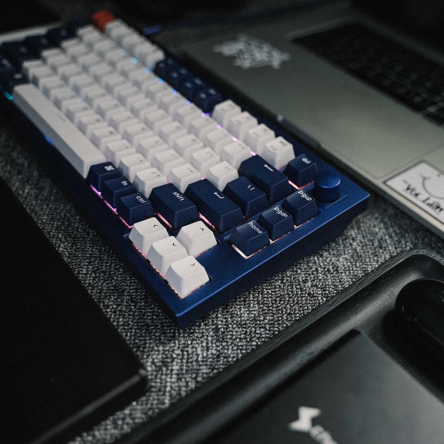 Bàn phím cơ Keychron Q1 Pro viền nhôm, layout 75%, keycap PBT doubleshot, hotswap