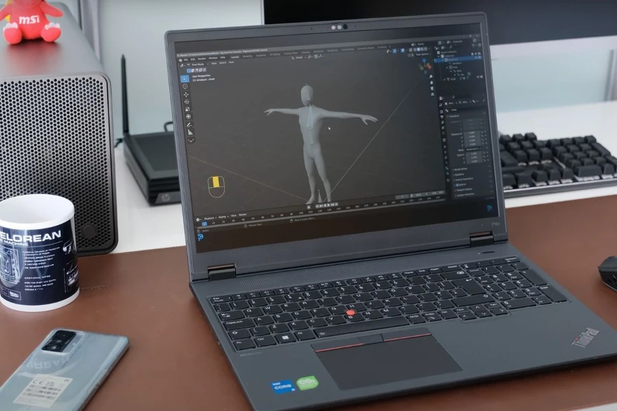 Màn hình của Lenovo ThinkPad P16v Gen 1 có kích thước 16 inch