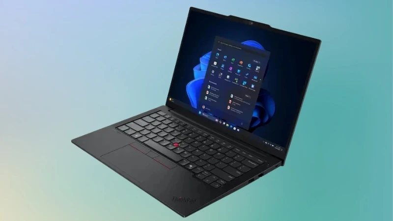 Lenovo ThinkPad E14 Gen 7 21SX002TVA có màn hình sắc full HD sắc nét.