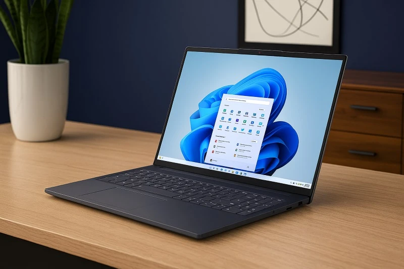 Laptop Lenovo IdeaPad Slim 3 16IRH10 sở hữu màn hình 14 inch Full HD mang lại không gian làm việc rộng rãi, sắc nét
